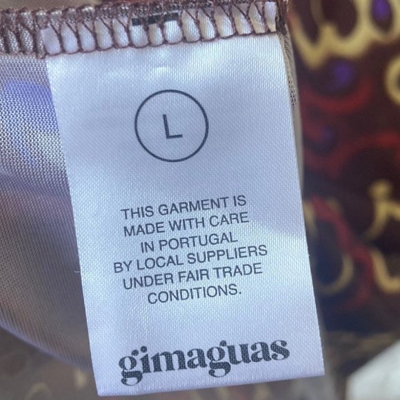 NWT ~ GIMAGUAS Funky Brown Jersey "Turtleneck" ~ Size L - Picture 9 of 9